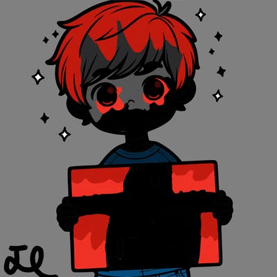 boy holding a sign saying 10 likes please