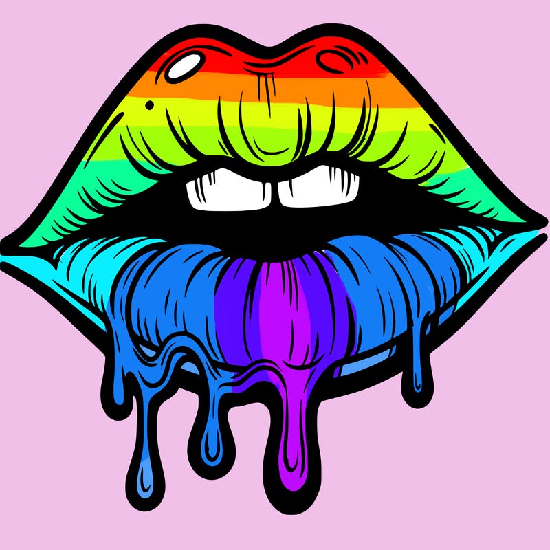 lips that look realistic and drip