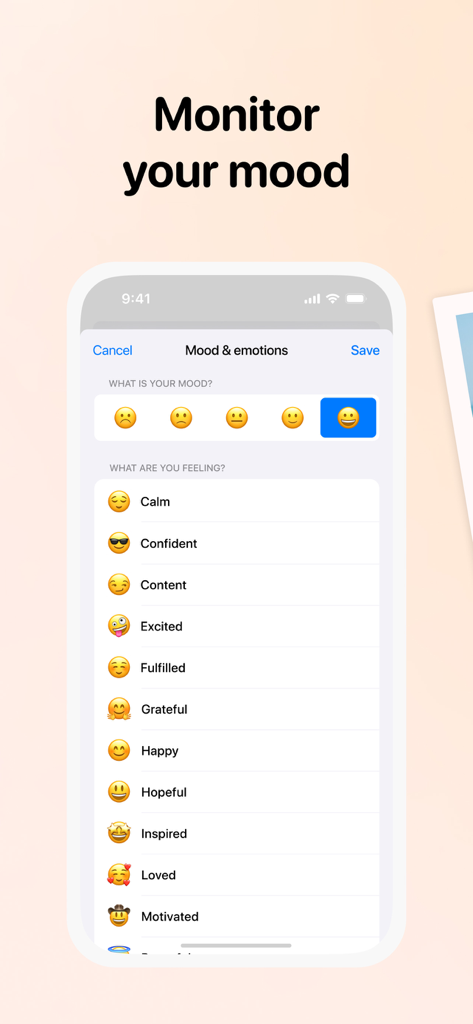Secret Diary with Lock - Muse - Función de seguimiento de estados de ánimo y emociones en la aplicación Muse Secret Diary