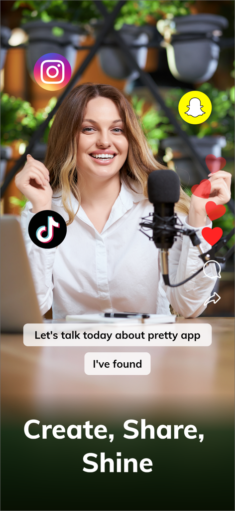 MixBit: Subtitles for Videos - Social media creator using MixBit to add automatic subtitles to her video content