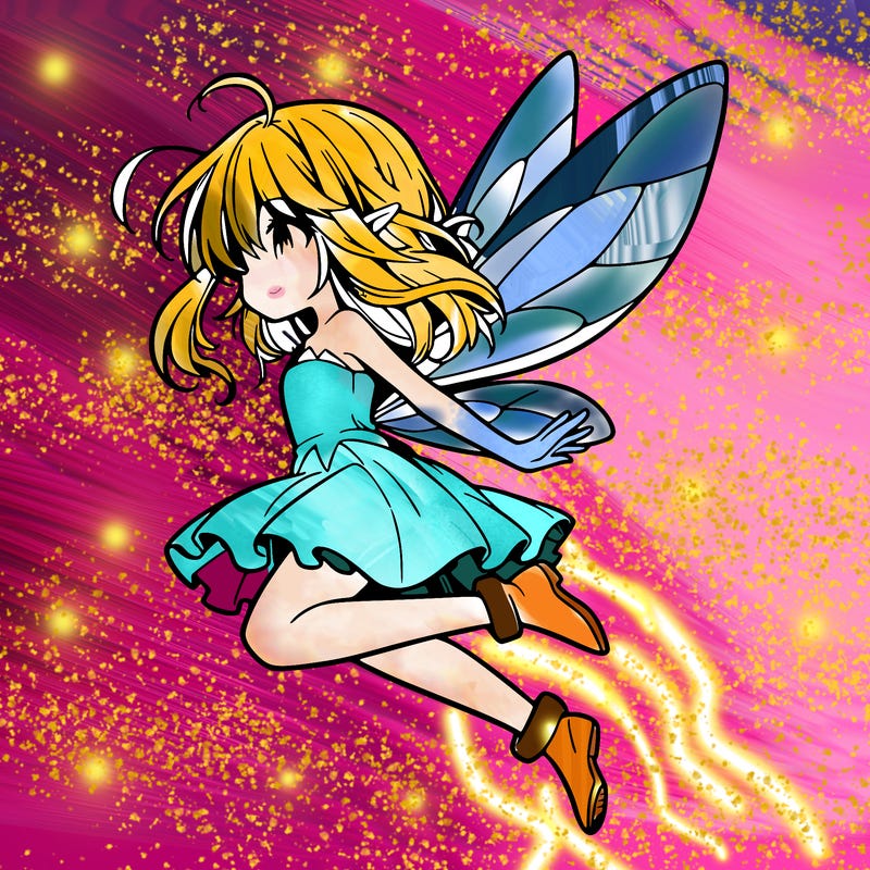 manga fairy flying