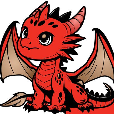 fierce baby night dragon