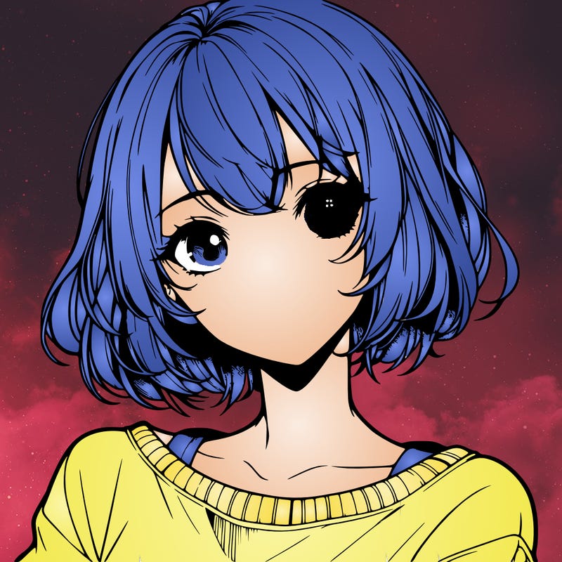 pretty realistic anime girl with short hair