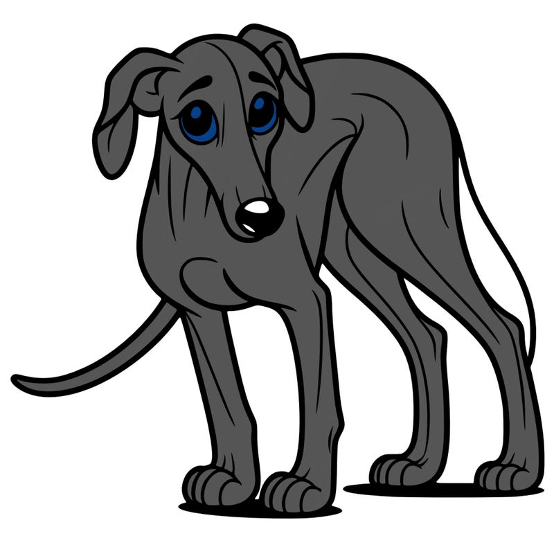 reality gris and a dog