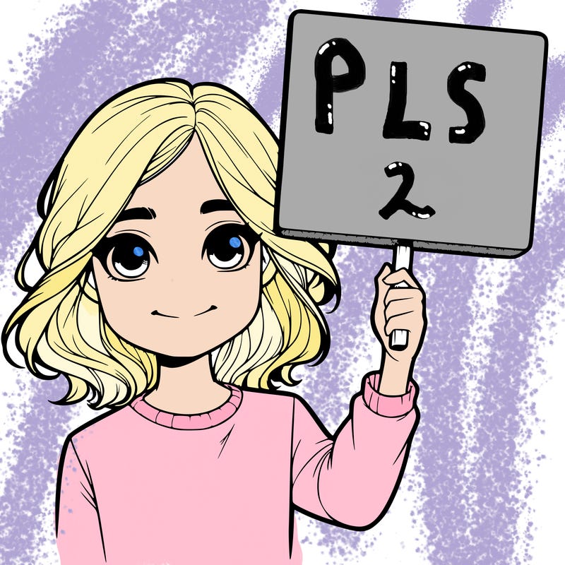 realistic girl holding up a sign