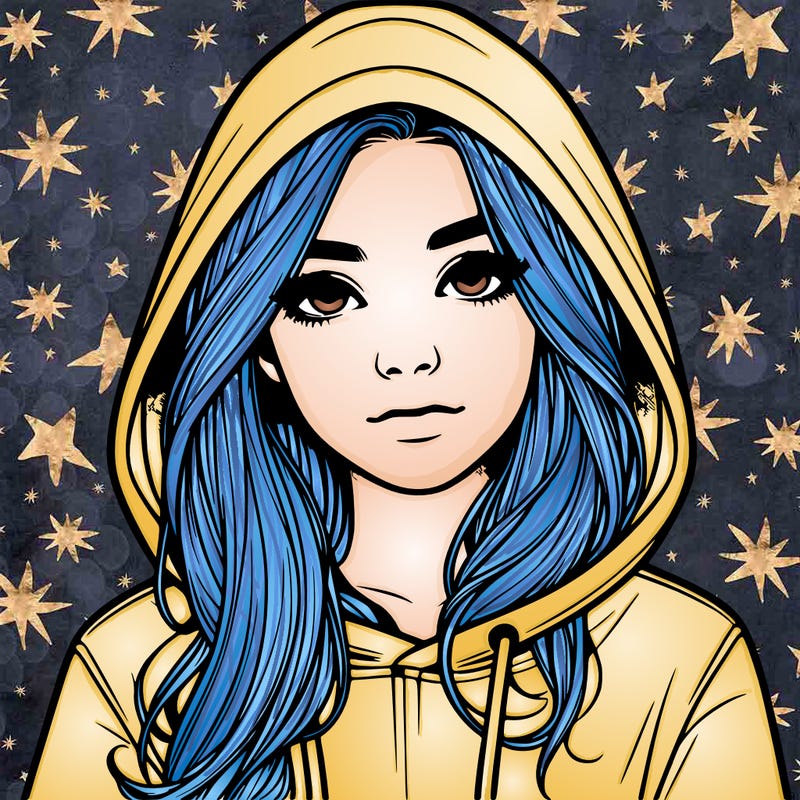 realistic girl with a hoodie