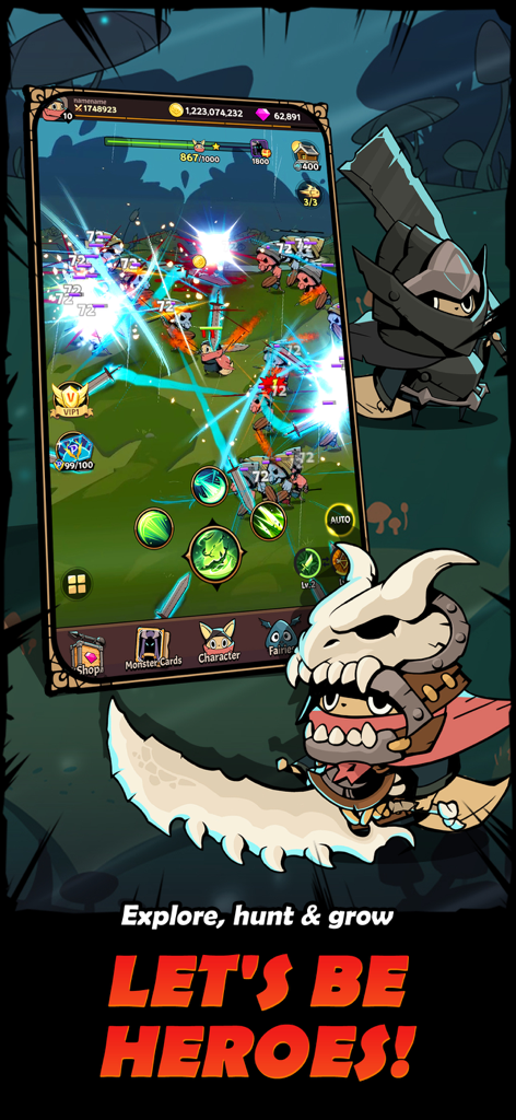 Tailed Demon Slayer - Action packed battle scene in Tailed Demon Slayer showing skills and stylized heroes