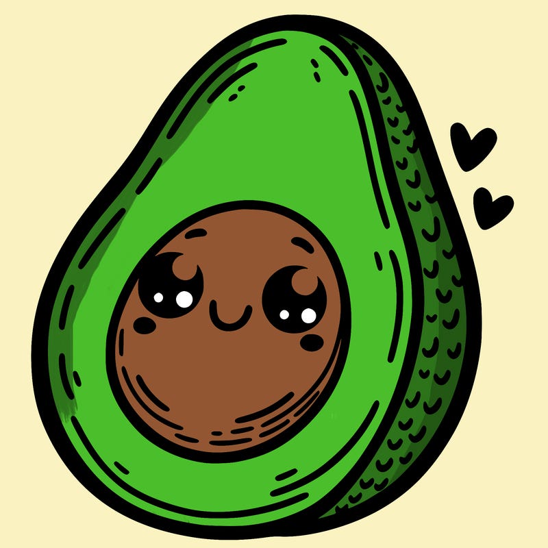 avocado cute