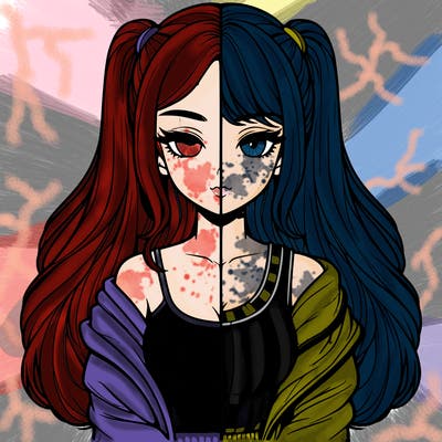 realistic girl split