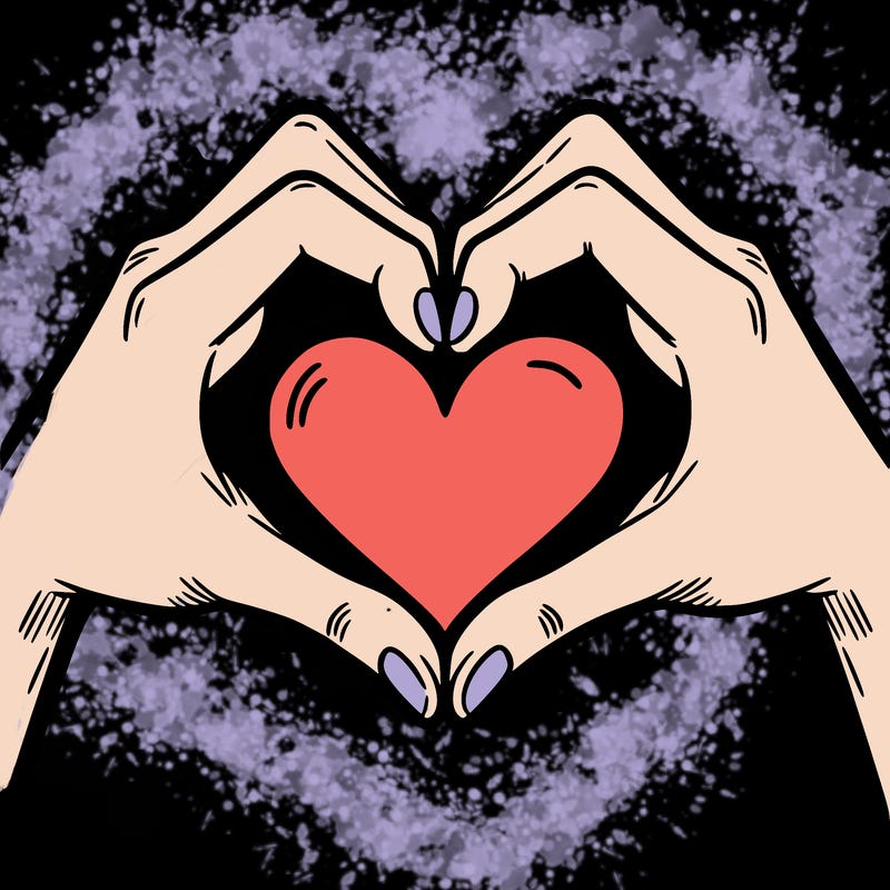 two hands making a heart