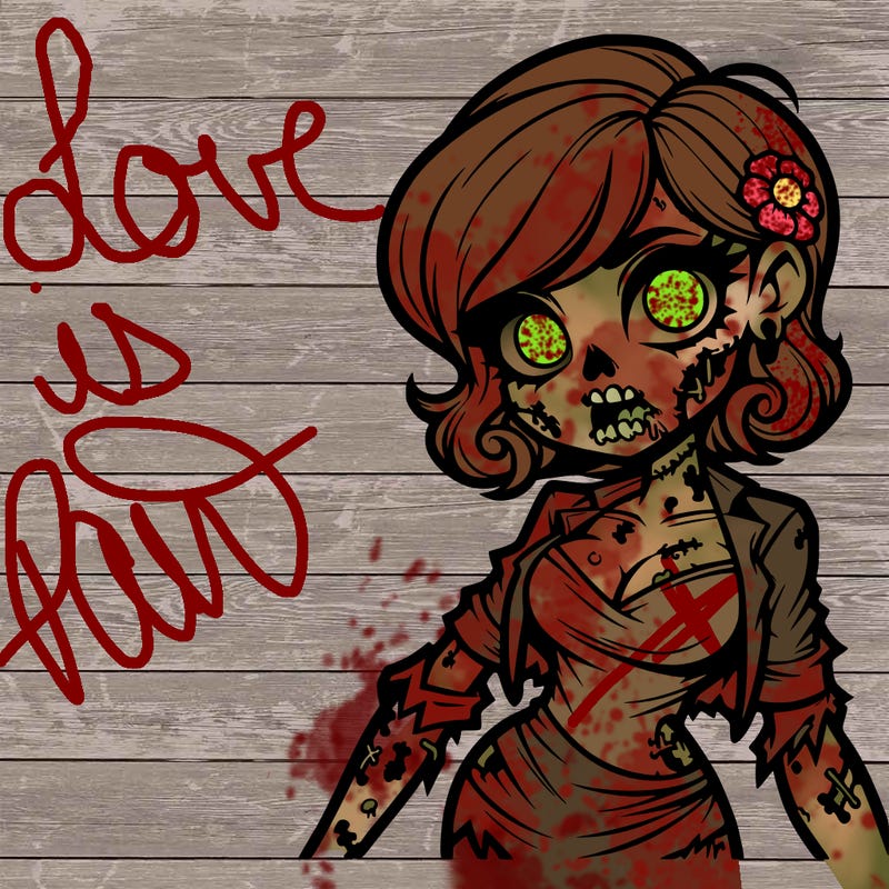 hot zombie woman