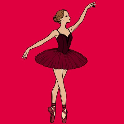 realistic ballerina