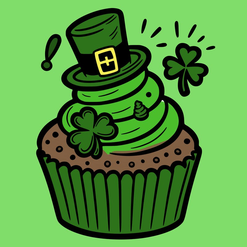 saint patrick’s day cupcake