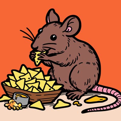 rat eaching nachos
