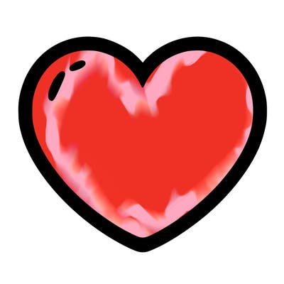 a blank heart