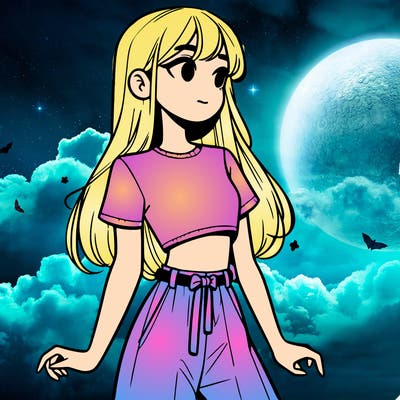 girl in a cute crop top