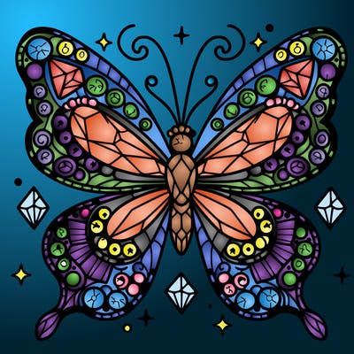 jeweled butterfly