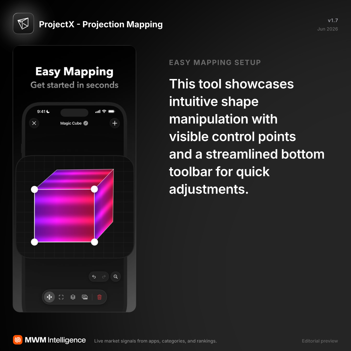 ProjectX - Projection Mapping - Graphics & Design App | MWM