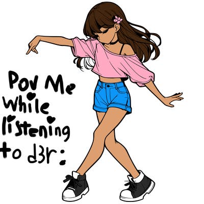 realistic girl danceing