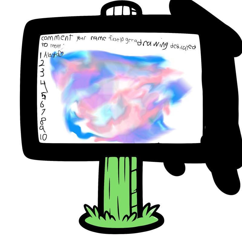 a blank sign