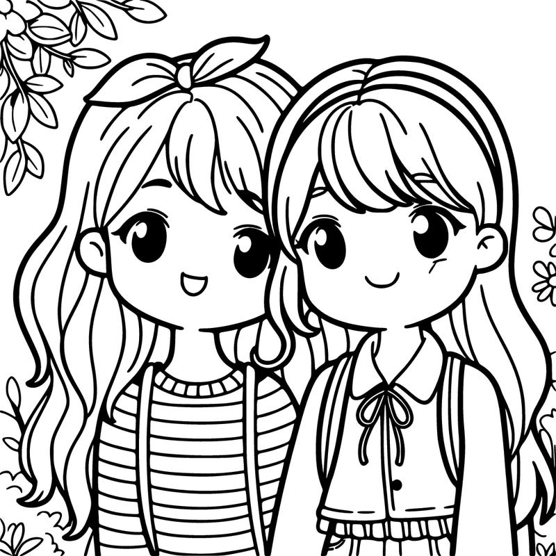 a girl and her best friend