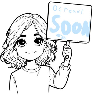 realistic girl holding up a sign