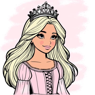 a realistic medieval princess with a tiara