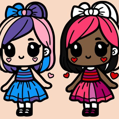 cute easy pride girl