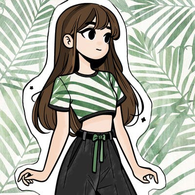 girl in a cute crop top