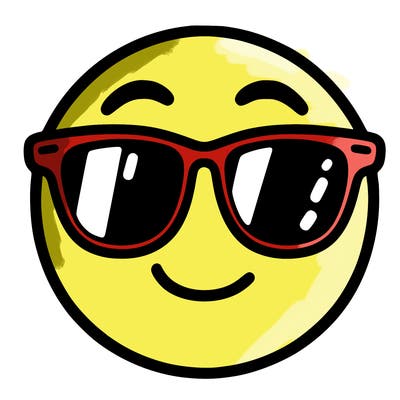 emoji with sunglasses