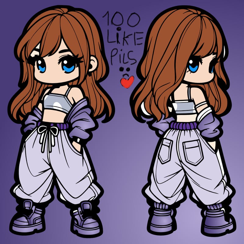 girl in crop top and baggy pants