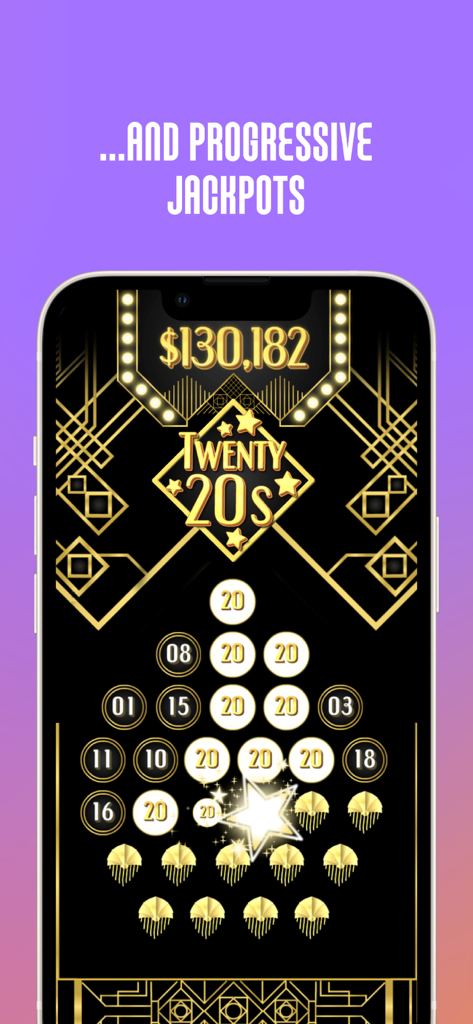 Illinois Lottery app game screen showing a progressive jackpot prize