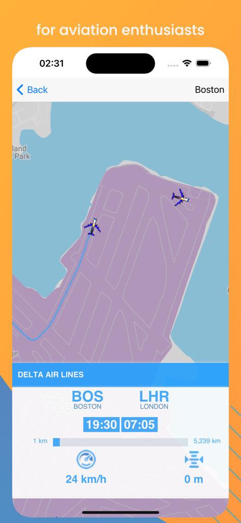Delta Airlines Air Sonar - Delta Airlines Air Sonar mobile app interface showing real-time flight tracking data and a radar map for aviation enthusiasts