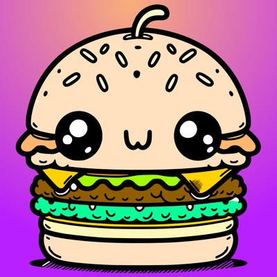 burger cute