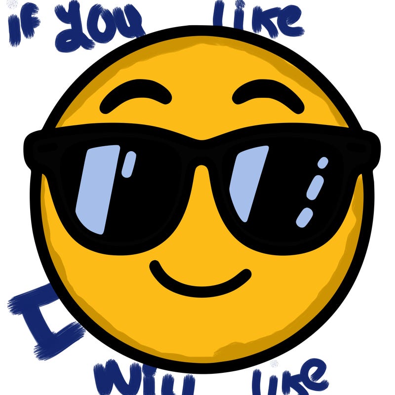 emoji with sunglasses