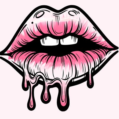lips that look realistic and drip