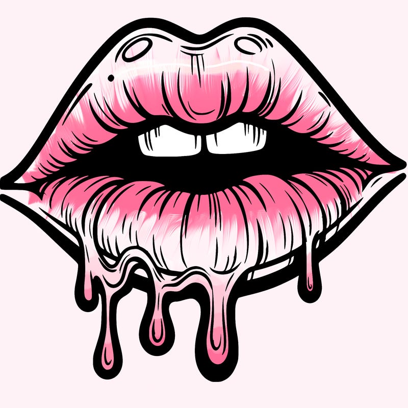 lips that look realistic and drip