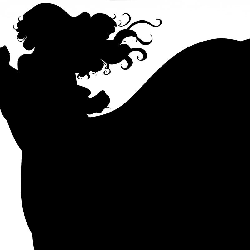 realistic woman in dress flowing the the wind