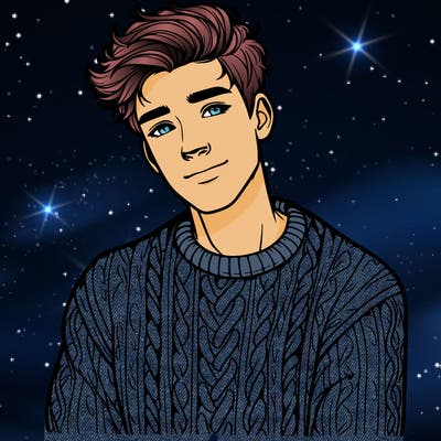 realistic guy with a beautiful jumper