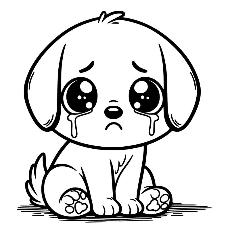 sad, cute dog
