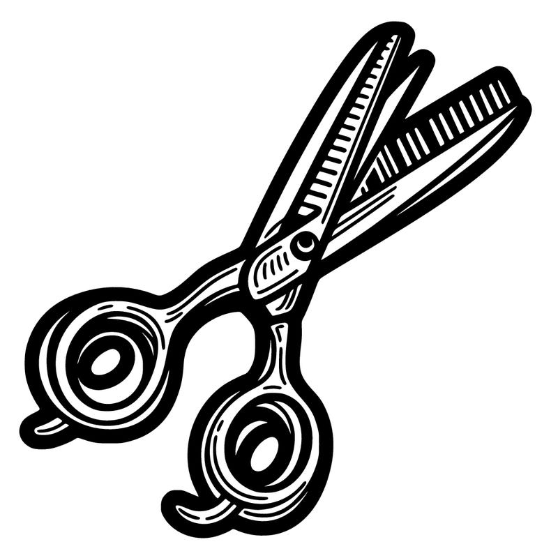 hairdressing, scissors