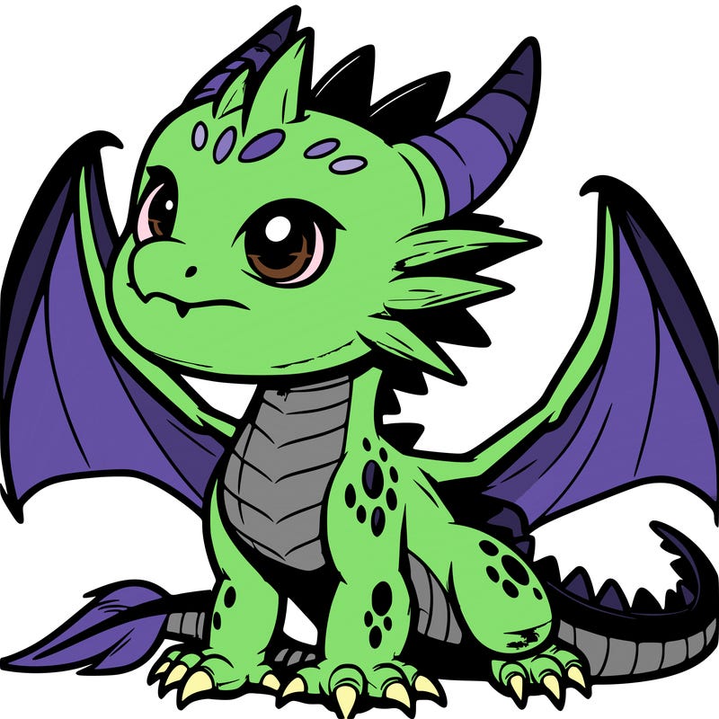 fierce baby night dragon