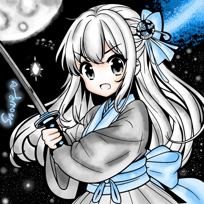 japanese teen girl with a sword anime