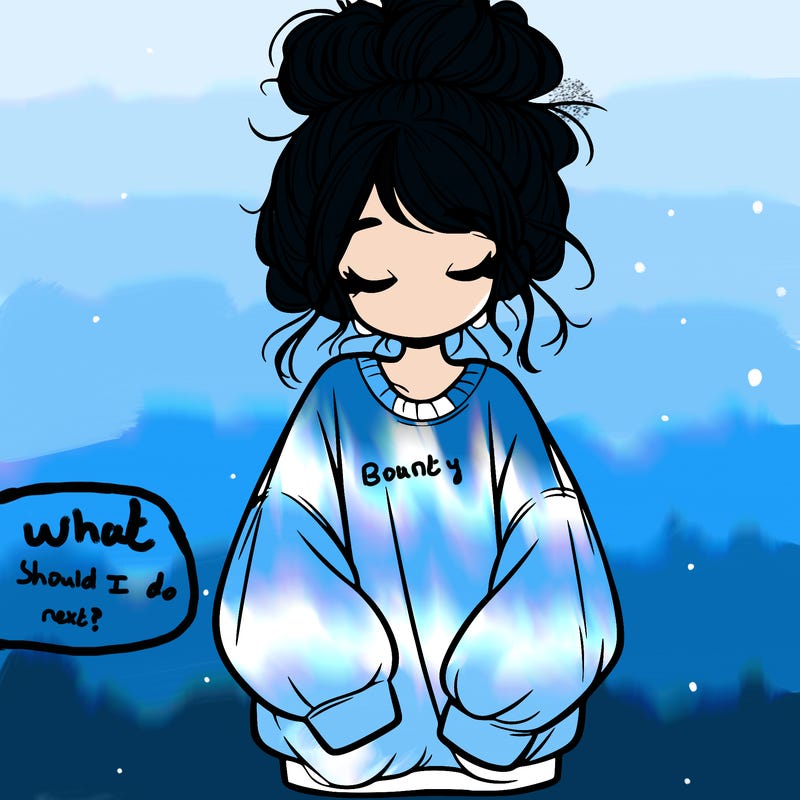 girl with baggy sweatshirt and messy bun