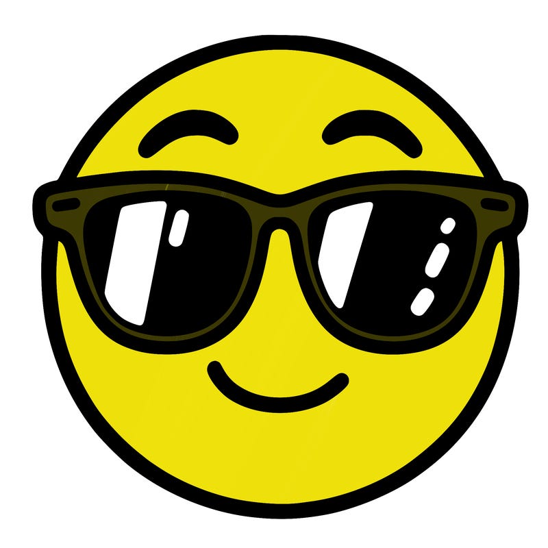 emoji with sunglasses