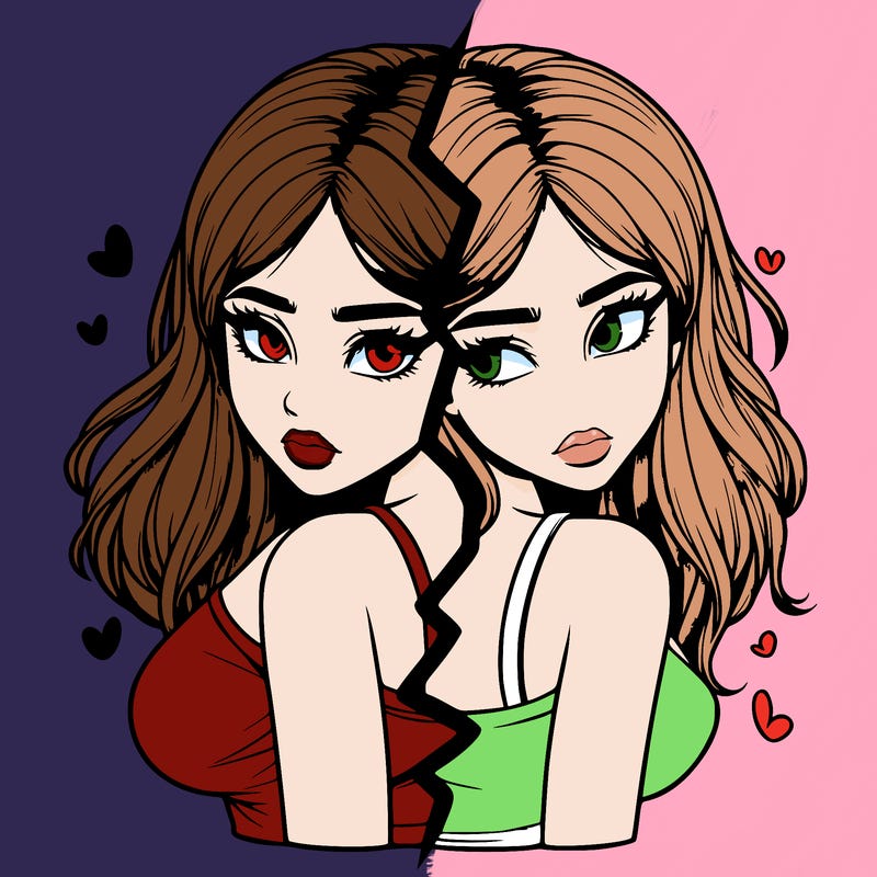 realistic girl split