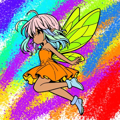manga fairy flying