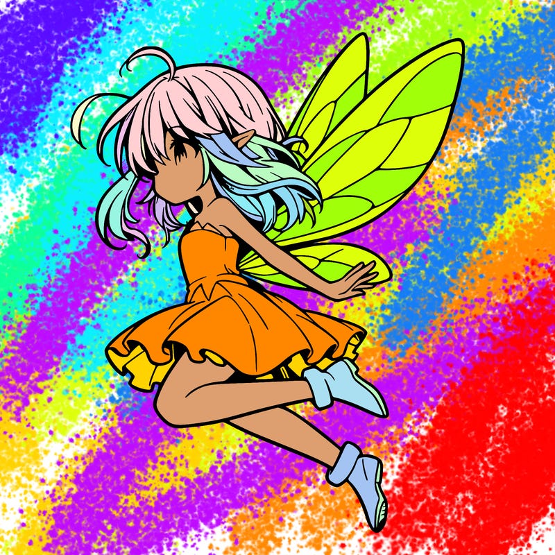 manga fairy flying