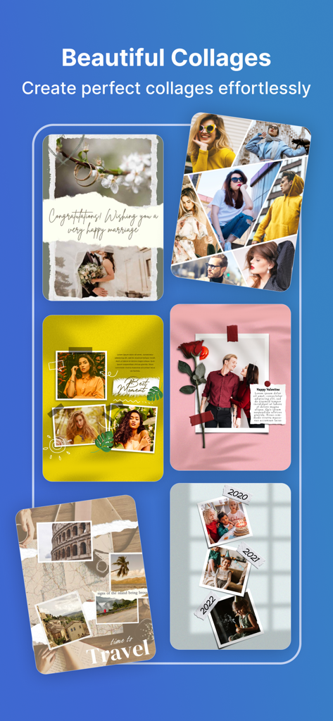 Poster Maker - Flyer Creator, - Eine Sammlung von schönen Fotocollage-Vorlagen für Social-Media-Marketing und persönliche Erinnerungen