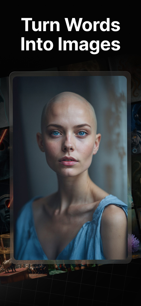 Flibbo AI - Video Image Maker - Hyper-realistic AI generated portrait of a woman